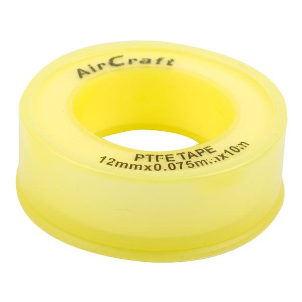 Aircraft Ptfe Tape 12 Mmx0.075 Mmx10 M Roll Bulk Ptfe12