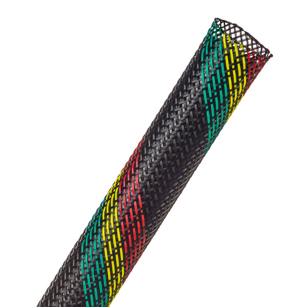 FLEXO BRAIDED SLEEVING 12.7MM REGGAE (PTN0.50RE) - NET-SOCK-PTN0.50RE