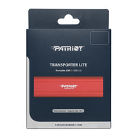 Patriot Transporter Lite 1TB USB3.2 Type-C External Portable SSD - Red-PTPL1TBPEC
