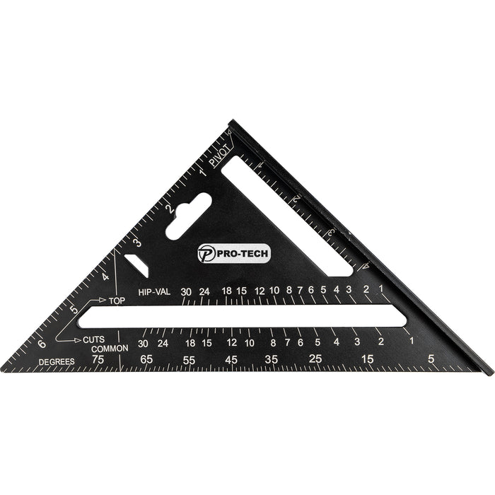 Rafter Square Aluminium 180mm - Speed Square Angle Finder for Carpentry, Woodworking & Construction