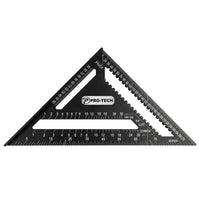 Pro-Tech Rafter Square: Aluminum Speed Square for Carpentry, Woodworking, DIY & Construction - Angle Finder Tool