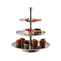 TIGER Pastry Stand - S/Steel - 3 Tier D438Mm X H495Mm - PTS0003
