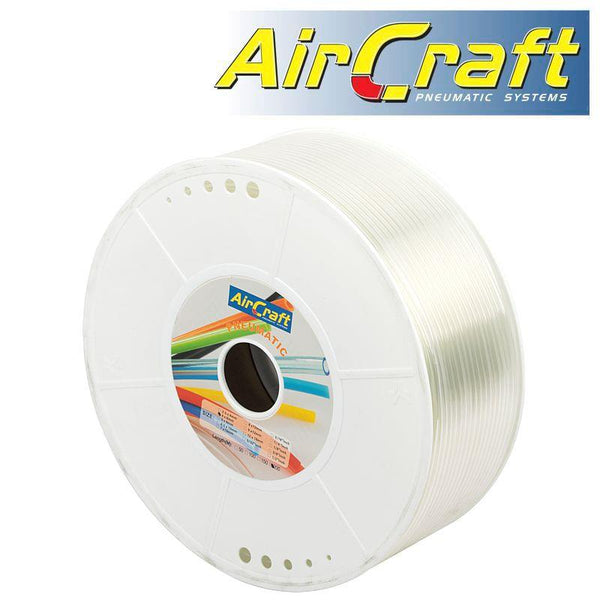 POLYURETHANE HOSE 6MM O.D. PER METRE TRANP. (200M PER ROLL)