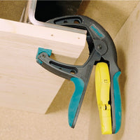 Wolfcraft FZH 50 Spring Clamp 50mm with Hook - Ergonomic Grip, Rotatable Hook, Versatile Clamping Jaws - Shop Now!