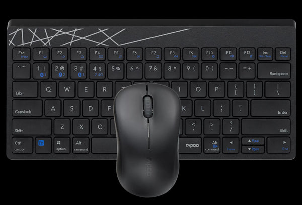 8000GT - Multi-mode wireless keyboard and mouse combo - Mini - RAPOO 8000GT