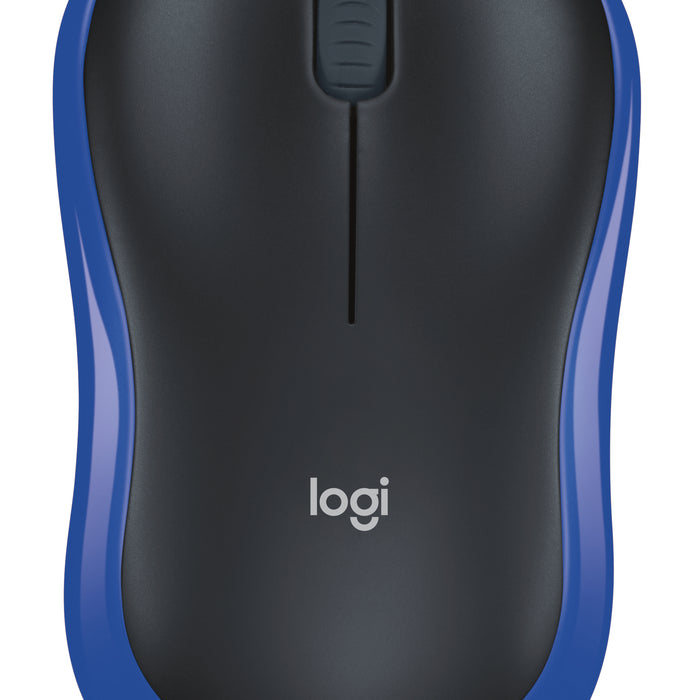 Logitech - Logitech M185 - Wireless Mouse - Blue - Logitech M185 - Blue Logitech