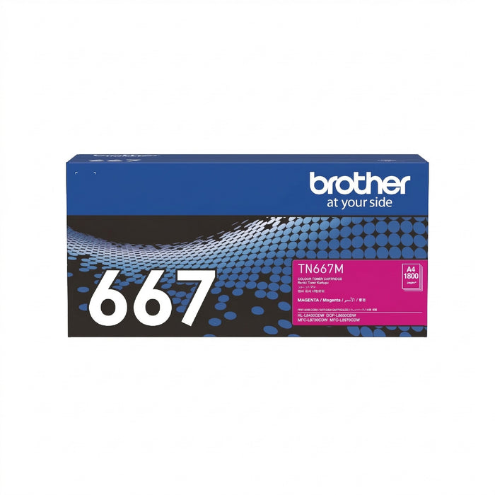 Brother - Brother / Ultra High Yield Magenta Toner Cartridge for HL-L8430CDW/ MFC-L8730CDW/ MFC-L8970CDW - TN-667M Brother