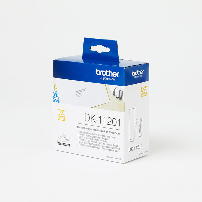 Brother - Standard Address Label (29MM X 90MM) 400 labels per roll - DK11201 Brother