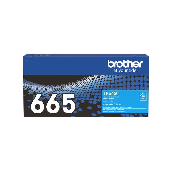 Brother - Brother / Standard Cyan Toner Cartridge for HL-L8430CDW/ MFC-L8730CDW/ MFC-L8970CDW - TN-665C Brother