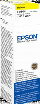 Epson 664 Ink Bottles Yellow 70ml EcoTank L565/ L550/ L486/ L455/ L386/ L382/ L365/ L355/ L355/ L310/ L3070 ... 6500 pages - T6644