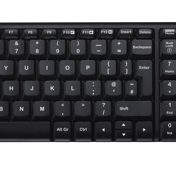 Logitech - Logitech MK220 - Wireless Keyboard and Mouse combo - Black - USB - Logitech MK220 Logitech