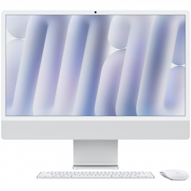 24-INCH IMAC WITH RETINA 4.5K DISPLAY: APPLE M4 CHIP WITH 10‑CORE CPU AND 10‑CORE GPU  16GB  512GB SSD - SILVER - MWUV3
