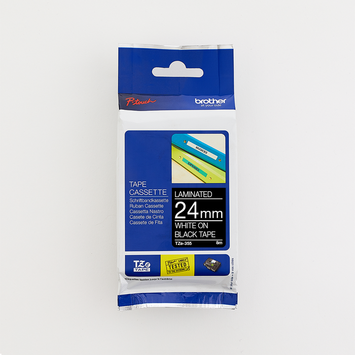 Brother - Brother 24MM White on Black Laminated tape - TZ355 Brother