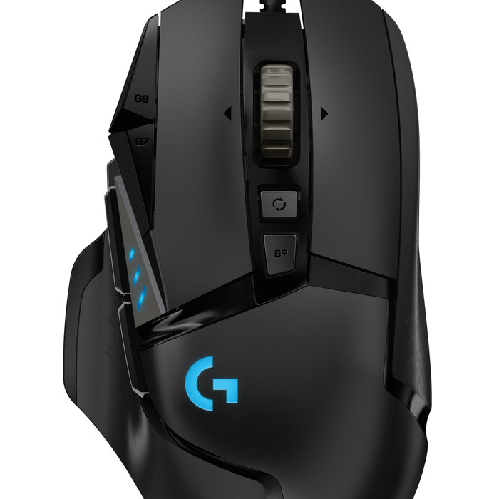 Logitech - Logitech G502 Hero - Gaming Mouse – Wired USB – Black - Logitech G502 Hero Logitech