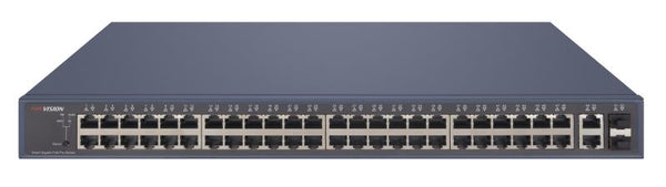 Hikvision L2  Smart Managed  48 Gigabit PoE ports  2 Gigabit RJ45  2 Gigabit SFP uplink ports  802.3af/at  PoE power budget 470W  max. - DS-3E1552P-SI