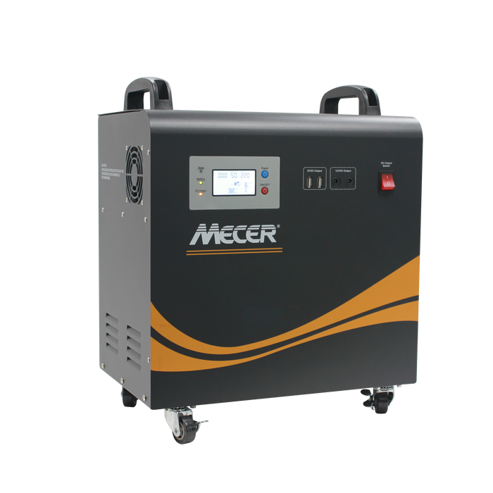 Sustainable Energy - Mecer 2Kw 24V 2x100A Bat Pure Sine Wave includes 800W Solar charge Controller - Battery Warranty 6 Months - SOL-I-BB-M2 Sustainable Energy