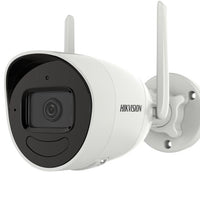Hikvision Security - Hikvision 4MP Wireless Outdoor Audio Fixed Bullet Network Camera  BUilt-in Two Way Audio  IP66  IR up to 30m - DS-2CV2041G2-IDW(2.8mm) Hikvision Security