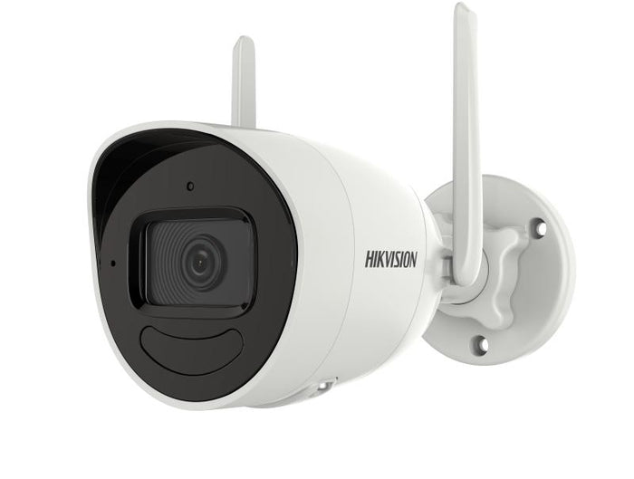 Hikvision Security - Hikvision 4MP Wireless Outdoor Audio Fixed Bullet Network Camera  BUilt-in Two Way Audio  IP66  IR up to 30m - DS-2CV2041G2-IDW(2.8mm) Hikvision Security