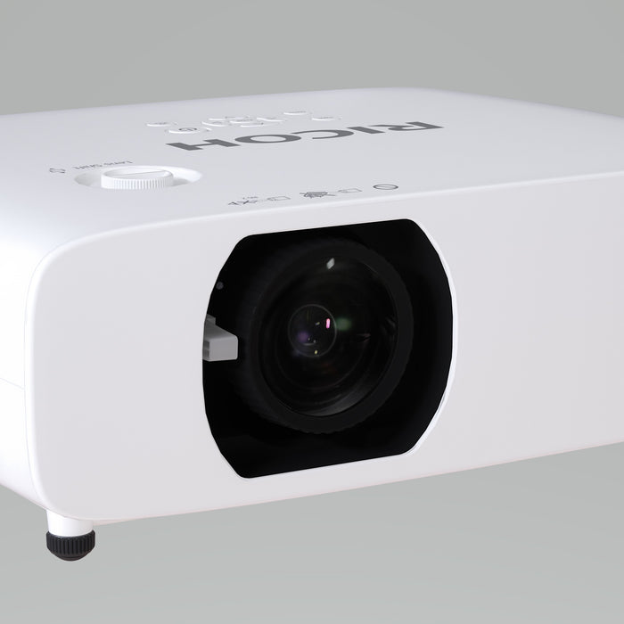 Ricoh - WUXGA 1920x1200  5200 Lumens  USB Memory Projection  3LCD Laser Projector With 1x16W Speaker  Zoom  Focus and Lens Shift  20K Hour Light-source Life -3 Year carry-in Warranty - RICOH PJ WUL5A50 Ricoh