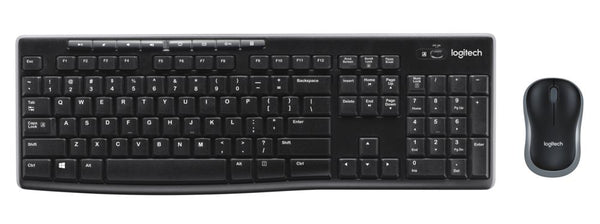 Logitech MK270 - Wireless Keyboard and Mouse combo - Black - USB - Logitech MK270