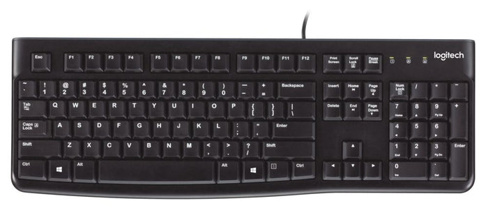 Logitech K120 - Wired Keyboard - Black - USB - Logitech K120