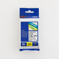 Brother - Brother 12MM Black on Clear Laminated tape - TZ131 Brother