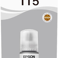 Epson - Epson 115 Ink Bottles Grey 70ml EcoTank L8160 6200 pages 2300 Photos - T07D54A Epson