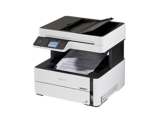 Epson - Epson 39ppm Mono A4 Print Scan Copy Fax USB Wi-Fi/WiFiDirect Ethernet AutoDuplexPrint Incl 2 ink bottles - M3170 Printer Epson