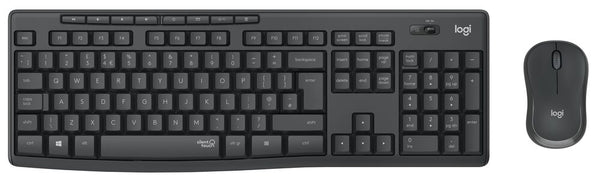 Logitech MK295 - Wireless Keyboard and Mouse combo - Black - USB - Silent - Logitech MK295