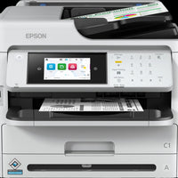 Epson - Epson 34ppm Mono A4 Print Scan Copy Fax USB Wired Wireless WiFi Direct Full Duplex incl initialisation ink bags only - WF-M5899DWF - EDU