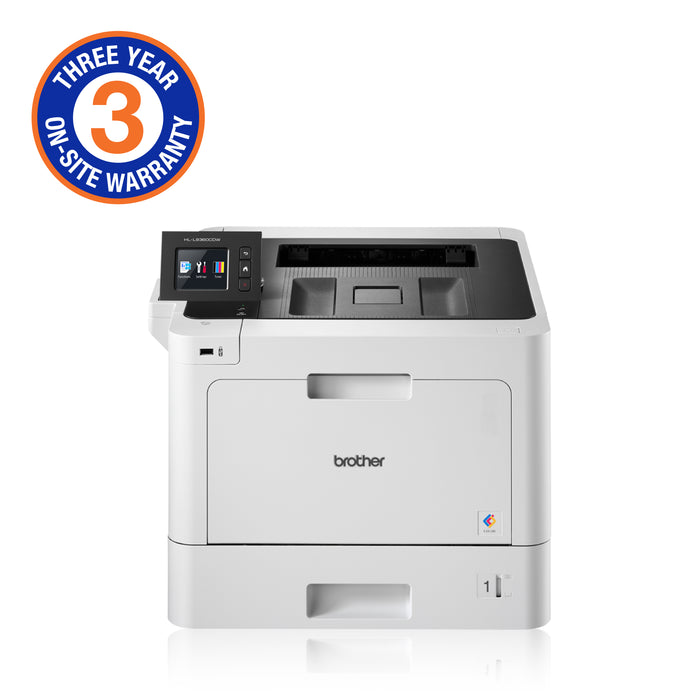 Brother - Brother High-Speed Colour Duplex Laser Printer with wired and wireless networking capability (3YR onsite) - HLL8360CDW Brother