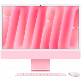 24-INCH IMAC WITH RETINA 4.5K DISPLAY: APPLE M4 CHIP WITH 10‑CORE CPU AND 10‑CORE GPU  24GB  512GB SSD - PINK - MD2U4