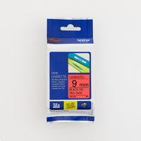 Brother - Brother 9MM Black on Red Laminated tape - TZ421 Brother