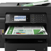 Epson - Epson 32ppm Mono 22ppm Colour A3+ Print Scan Copy Fax USB/USBHost Wi-Fi/Wi-FiDirect Ethernet AutoDuplexPrint&Scan ADF incl 1 set of ink - L15150 Printer Epson