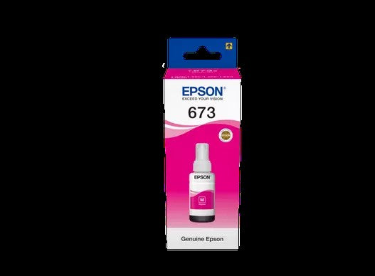 Epson - Epson 673 Ink Bottles Magenta 70ml EcoTank L800 /810 / 850 / 1800 - T67334A Epson