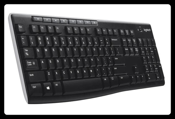 Logitech - Logitech K270 - Wireless Keyboard - Black - USB Receiver - Logitech K270