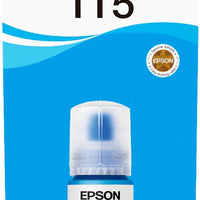 Epson - Epson 115 Ink Bottles Cyan 70ml EcoTank L8160 6200 pages 2300 Photos - T07D24A Epson