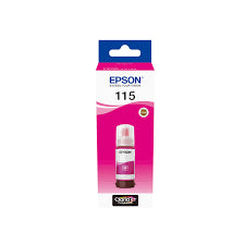Epson - Epson 115 Ink Bottles Magenta 70ml EcoTank L8160 6200 pages 2300 Photos - T07D34A Epson