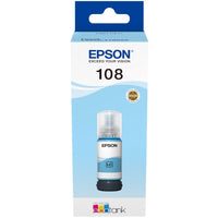 Epson - Epson 108 Ink Bottle Ligh Cyan 70ml for L8050 / L18050 - T09C54A Epson