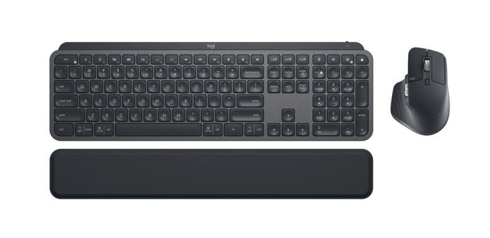 Logitech - Logitech MX Keys S Combo - Wireless Keyboard and Mouse combo - Slimline - Graphite - Bluetooth - Logitech MK MX Keys S Combo Logitech