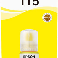 Epson - Epson 115 Ink Bottles Yellow 70ml EcoTank L8160 6200 pages 2300 Photos - T07D44A Epson