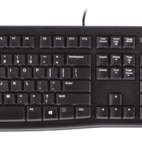Logitech - Logitech MK120 - Wired Keyboard and Mouse combo - Black - USB - Logitech MK120 Logitech