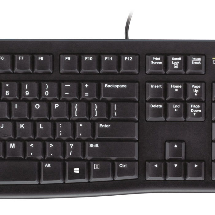 Logitech - Logitech MK120 - Wired Keyboard and Mouse combo - Black - USB - Logitech MK120 Logitech