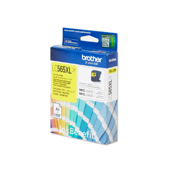 Brother - Brother / High Yield Yellow Cartridge for MFCJ3520/ MFCJ3720 - LC565XLY Brother