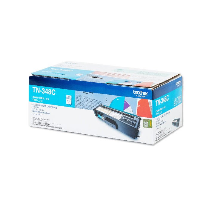 Brother - Brother / High Yield Cyan Toner Cartridge for HL4150CDN/ HL4570CDW/ MFC9460CDN/ MFC9970CDW - TN-348C Brother