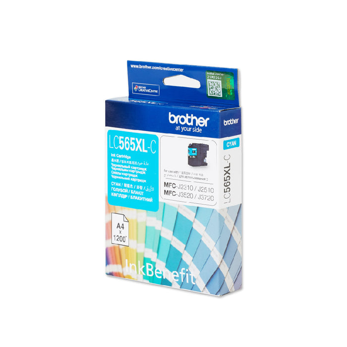 Brother - Brother / High Yield Cyan Cartridge for MFCJ3520/ MFCJ3720 - LC565XLC Brother