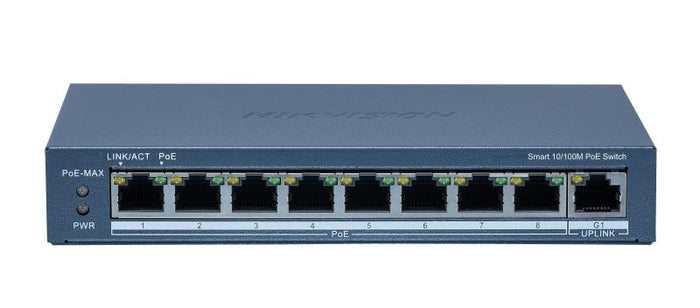 Hikvision Security - Hikvision 8 Port PoE Smart Managed Switch - DS-3E1309P-EI(B) Hikvision Security