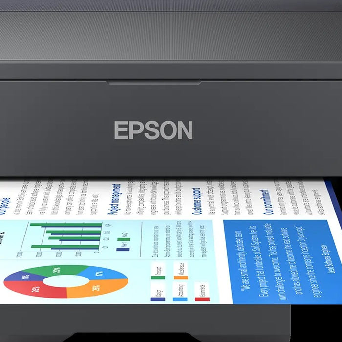Epson - Epson 30ppm Mono 20ppm Colour A3+ Single Function USB Wi-Fi/Wi-FiDirect w/Rear Paper Feeder incl set of ink (2 x Black) - L11050 Printer Epson