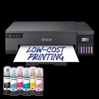 Epson - Epson 24ppm Mono 24ppm Colour A3+ Single Function USB WiFi/WiFiDirect CD/DVD incl 1 set of ink - L18050 Printer Epson