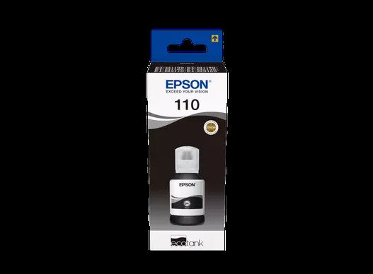 Epson - Epson 110 Ink Bottles Black XL120ml EcoTank M3170 / M3140 / M2170 / M1180 / M1170 / M1140 / M1120 / M1100 / M3180 6000 pages - T03P14A Epson